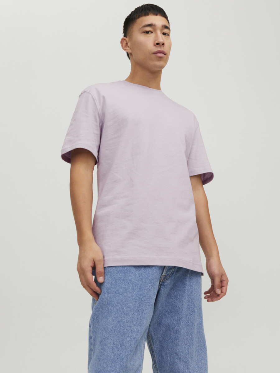Camiseta Relaxed Básica Oversize - Orchid Petal 
