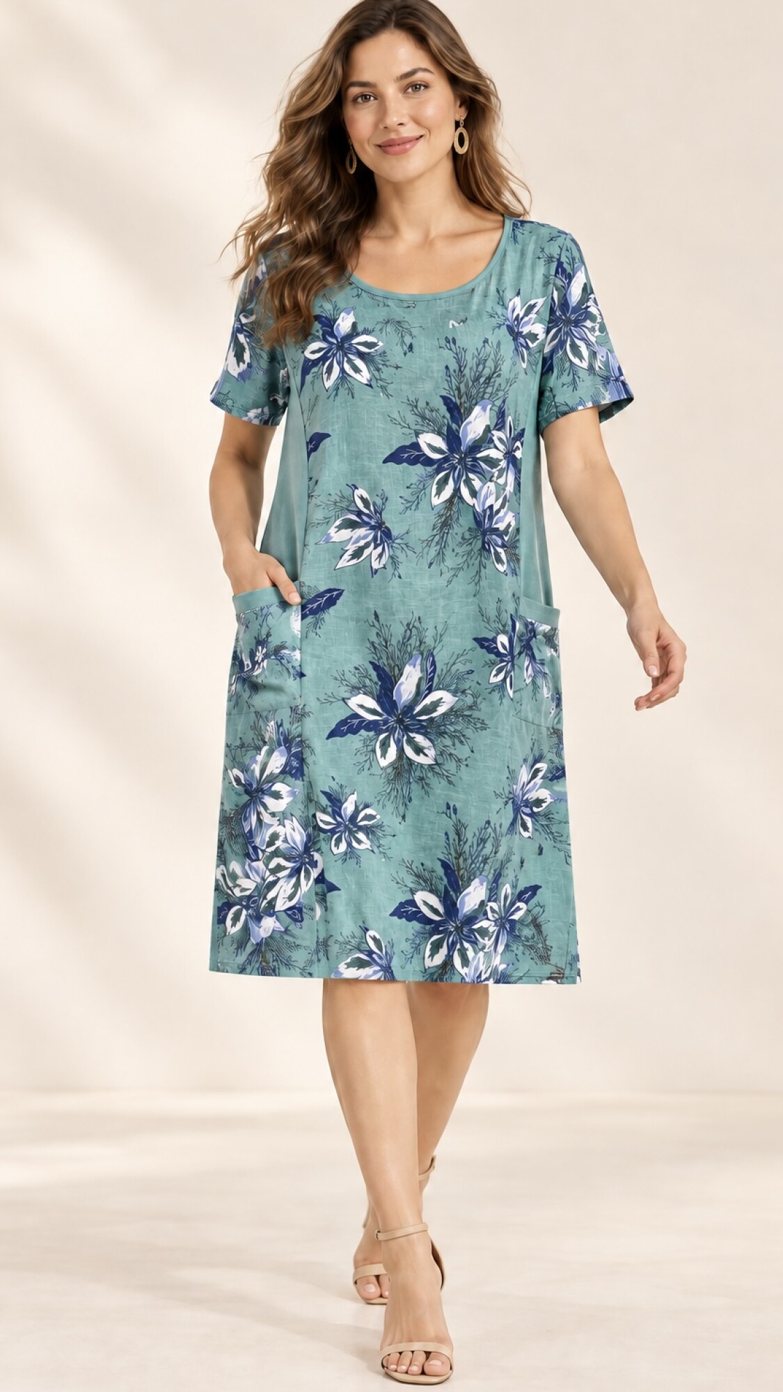 VESTIDO JEYLI ESTAMPADO VERDE