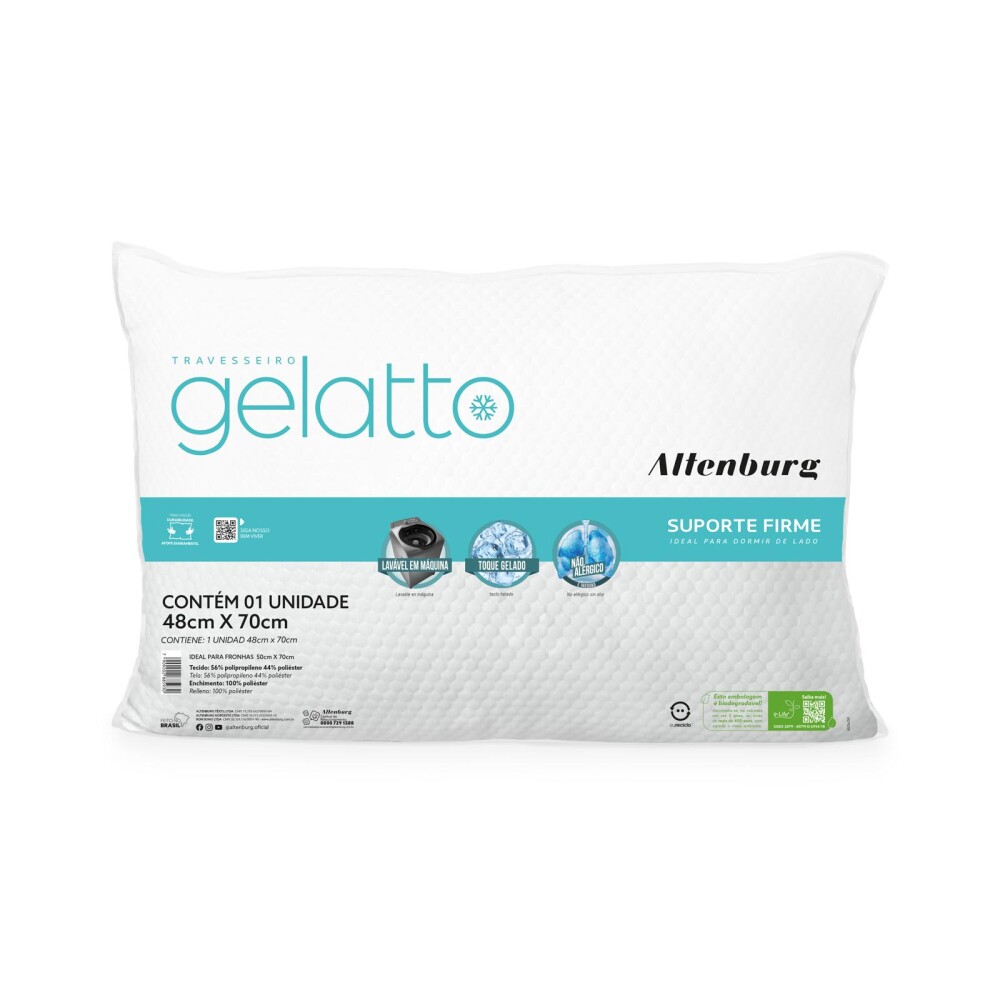 ALMOHADA FIBRA BLANCO GELATTO FIRME