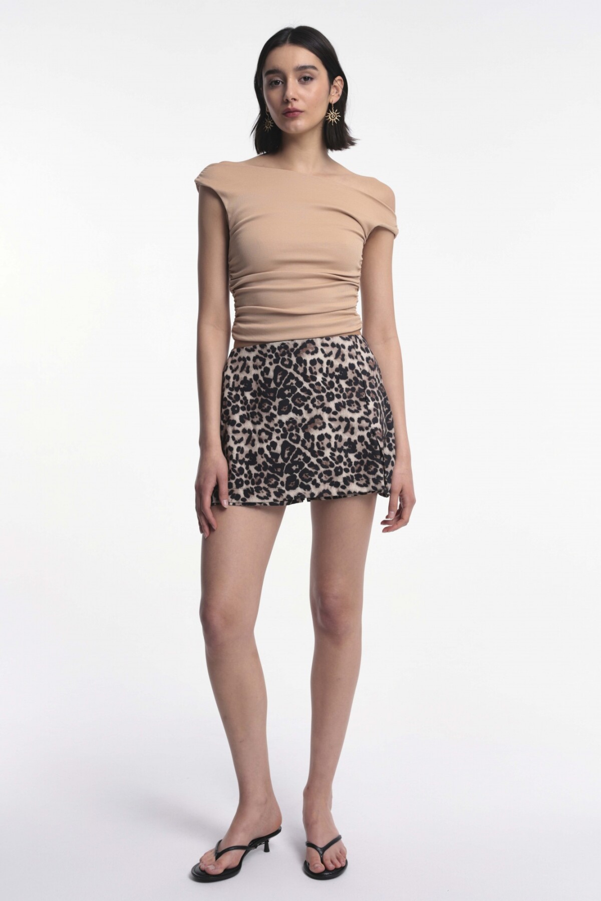 Short Seúl Leopardo