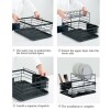 Escurridor de platos metálico 2 niveles Escurridor de platos metálico 2 niveles