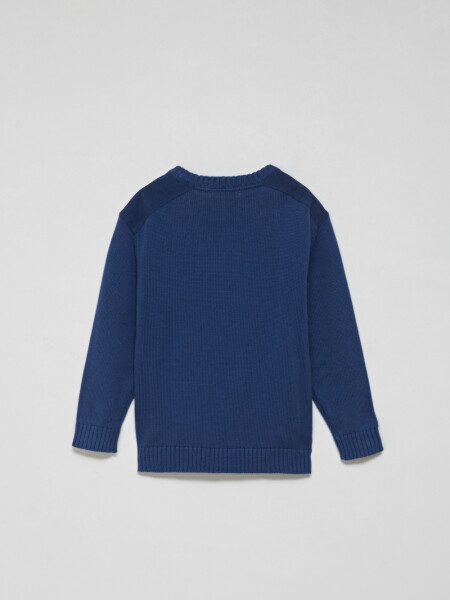 Buzo de punto Azul