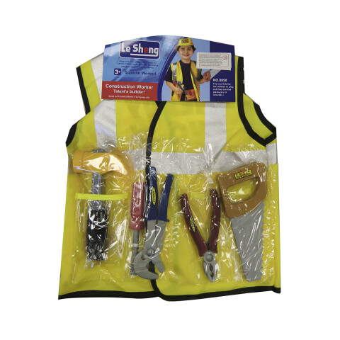 Disfraz Infantil de Constructor Con Accesorios Para Halloween U