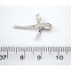 Dije Pasante Oro Blanco 18 K Con Brillantes Dije Pasante Oro Blanco 18 K Con Brillantes