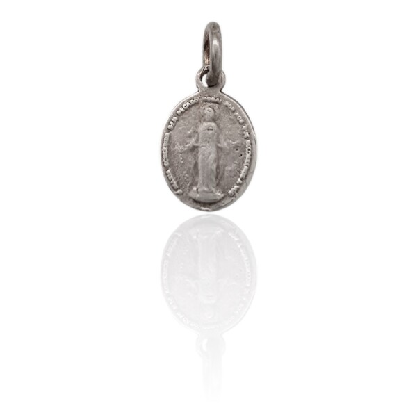 Dije Colgante Virgen Milagrosa-Plata 925-Sin Piedra-CP3030 sinpiedra