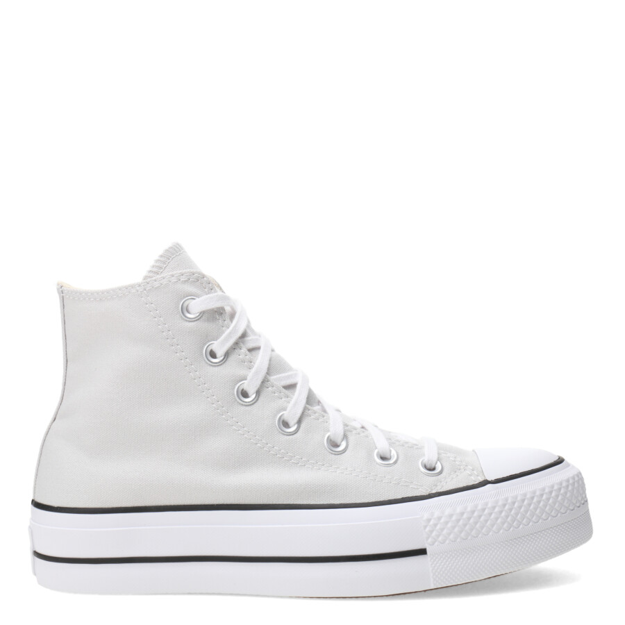 Championes de Mujer Converse Chuck Taylor All Star Lift Platform Canvas Gris - Blanco - Negro