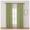 Cortina 2 Paños 140 X 220 Cm Textura Lino Blackout Verde