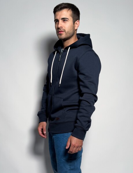 Campera de felpa con capucha Anantol Azul