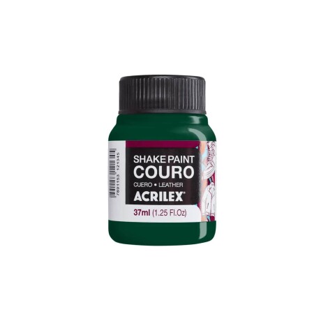 Pintura Acrilex Shake Cuero 37 ml Verde Oscuro