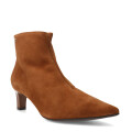 Botas de Mujer Bottero Caña Baja Y Taco Fino Marrón Camel