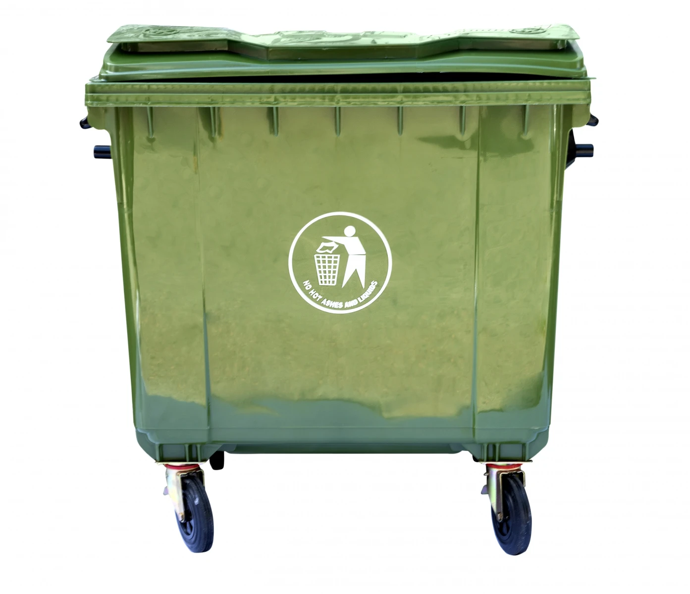 Contenedor De Residuos En Color Verde - 1100 Litros 