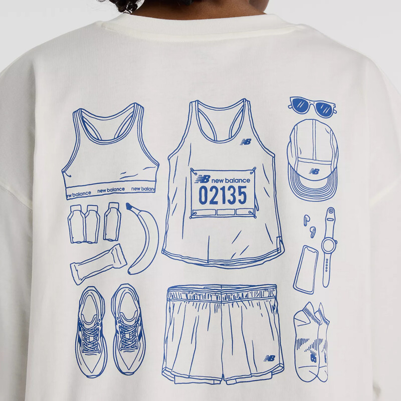 Remera New Balance Outfit Layout - Blanco Remera New Balance Outfit Layout - Blanco