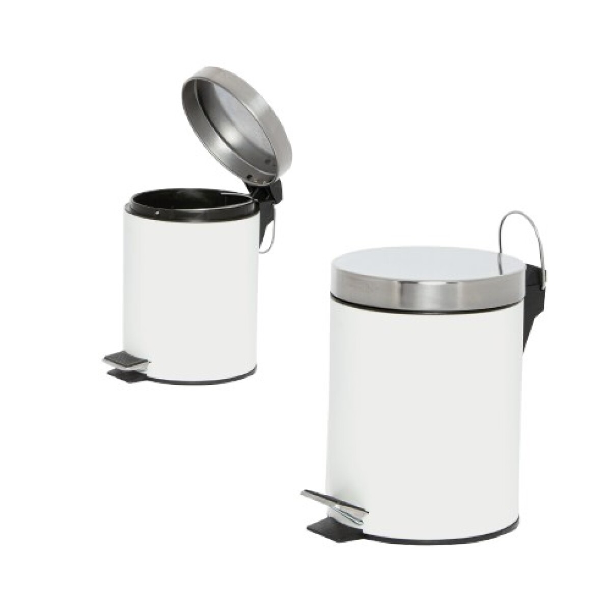 PAPELERA A PEDAL 5LTS - BLANCO 