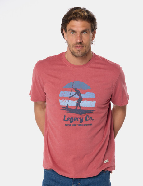 REMERA ESTAMPADA Bordo