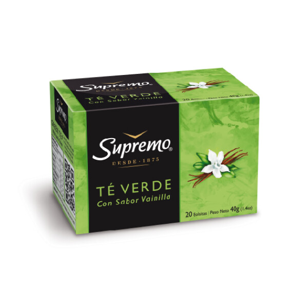 TE SUPREMO VERDE VAINILLA x 20 sob Unica