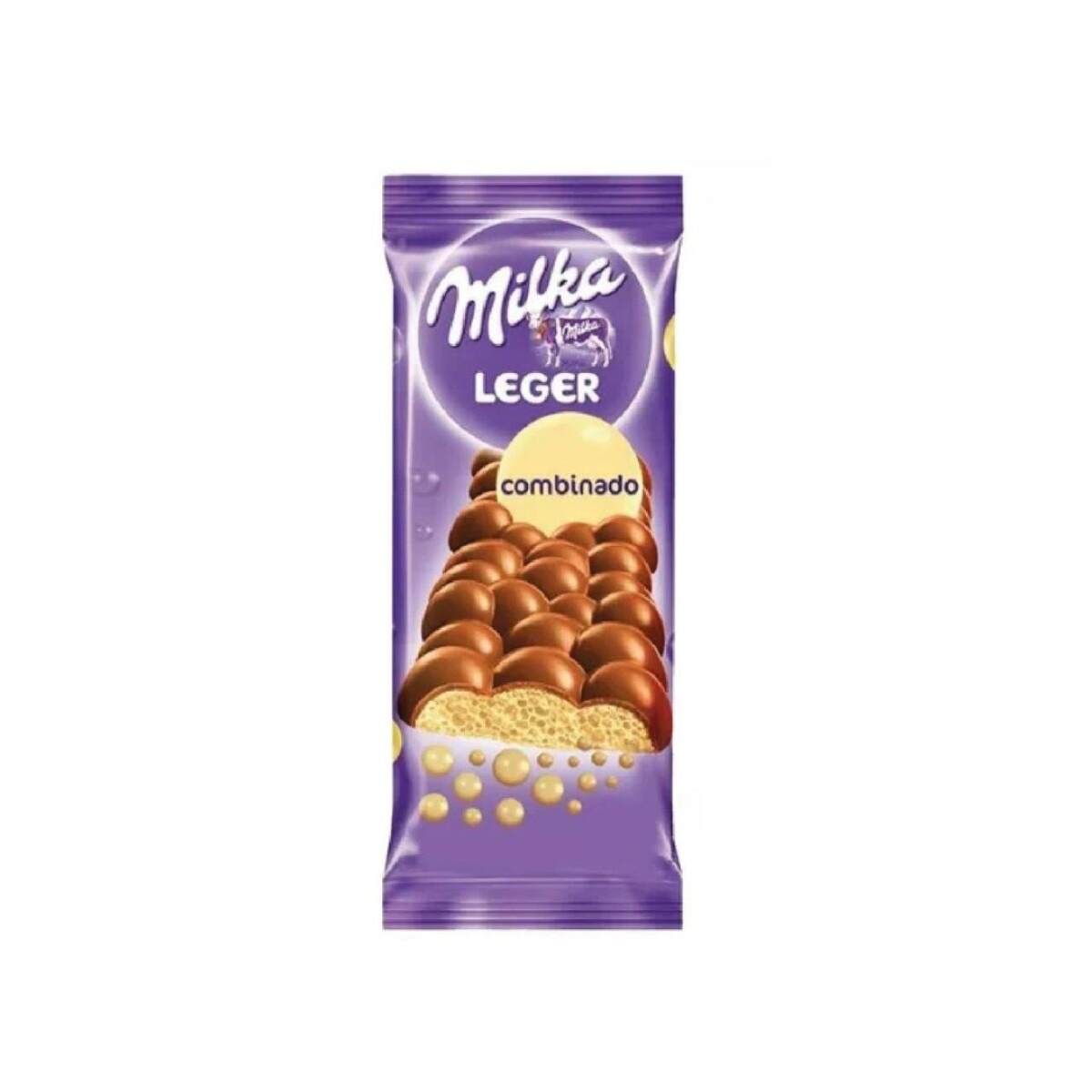 CHOCOLATE MILKA LEGER 110GRS - COMBINADA TABLETA AIREADO 