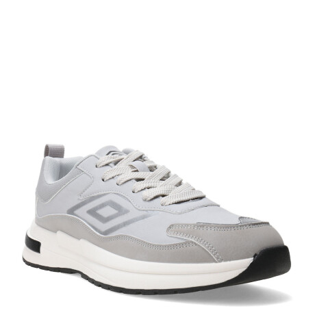 Championes de Hombre Umbro Refine Gris - Blanco