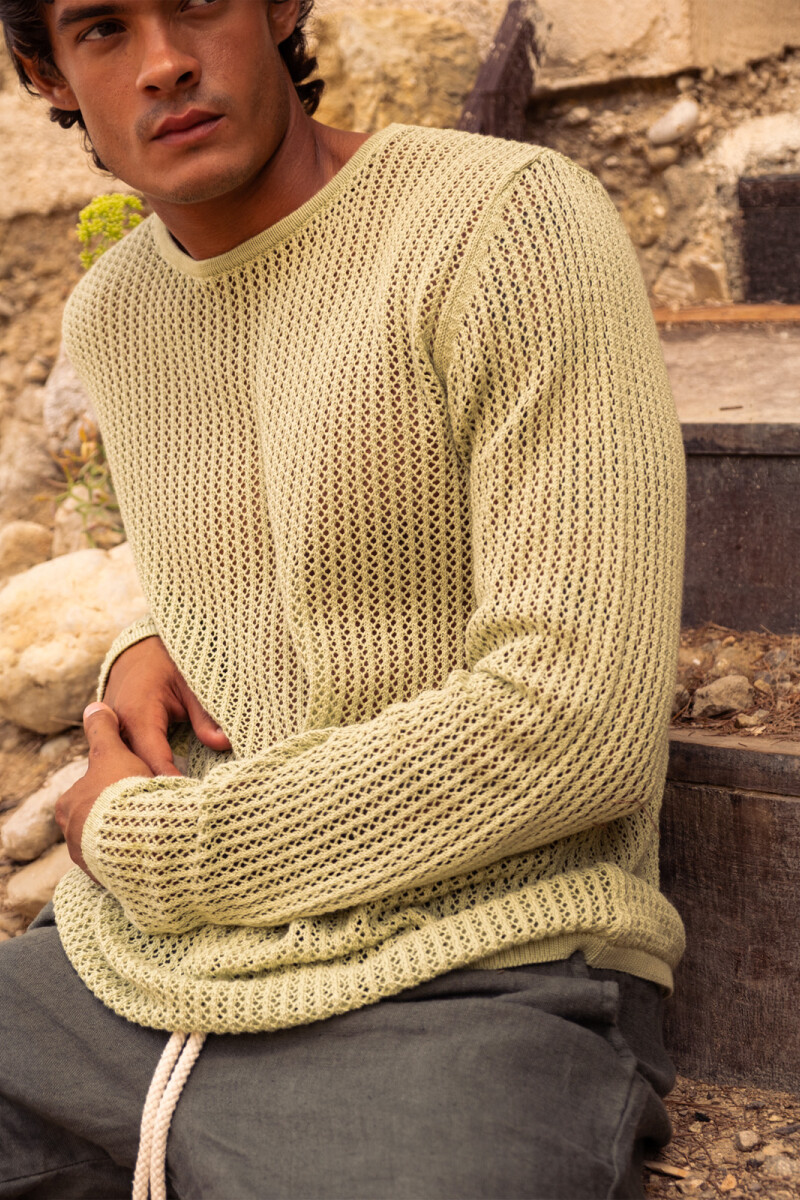 LONG SLEEVE KNITTED SHIRT Cardamomo