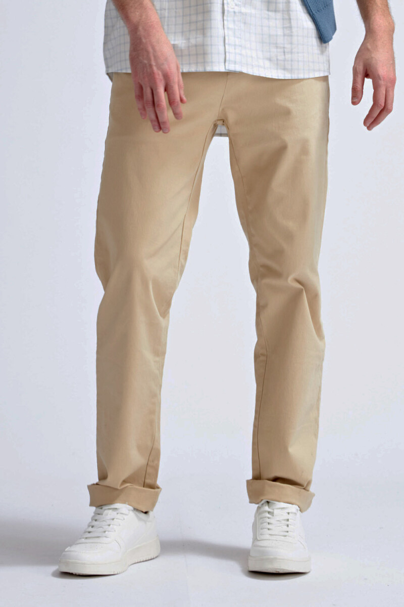 Pantalón chino Beige