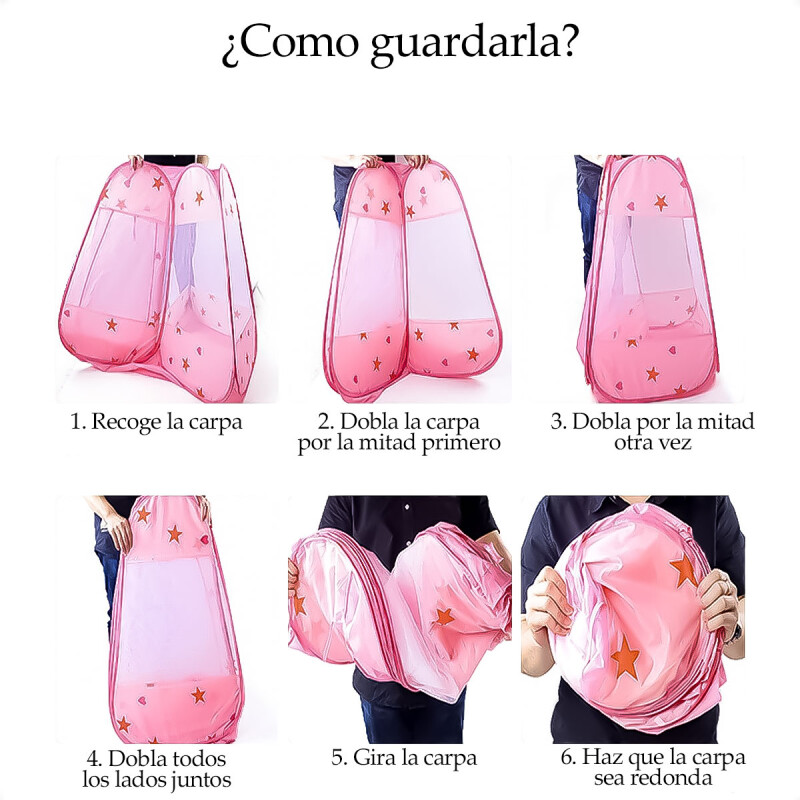 Carpa Tienda Para Juegos Bebés Niños y Niñas Rosa