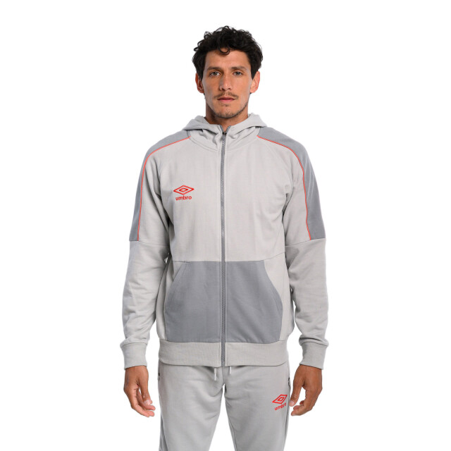 Campera de Hombre Umbro Patch Gris - Rojo