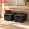 Set x2 Caja ratán 15 lts NEGRO