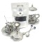 Set de té para dos personas metal Plateado