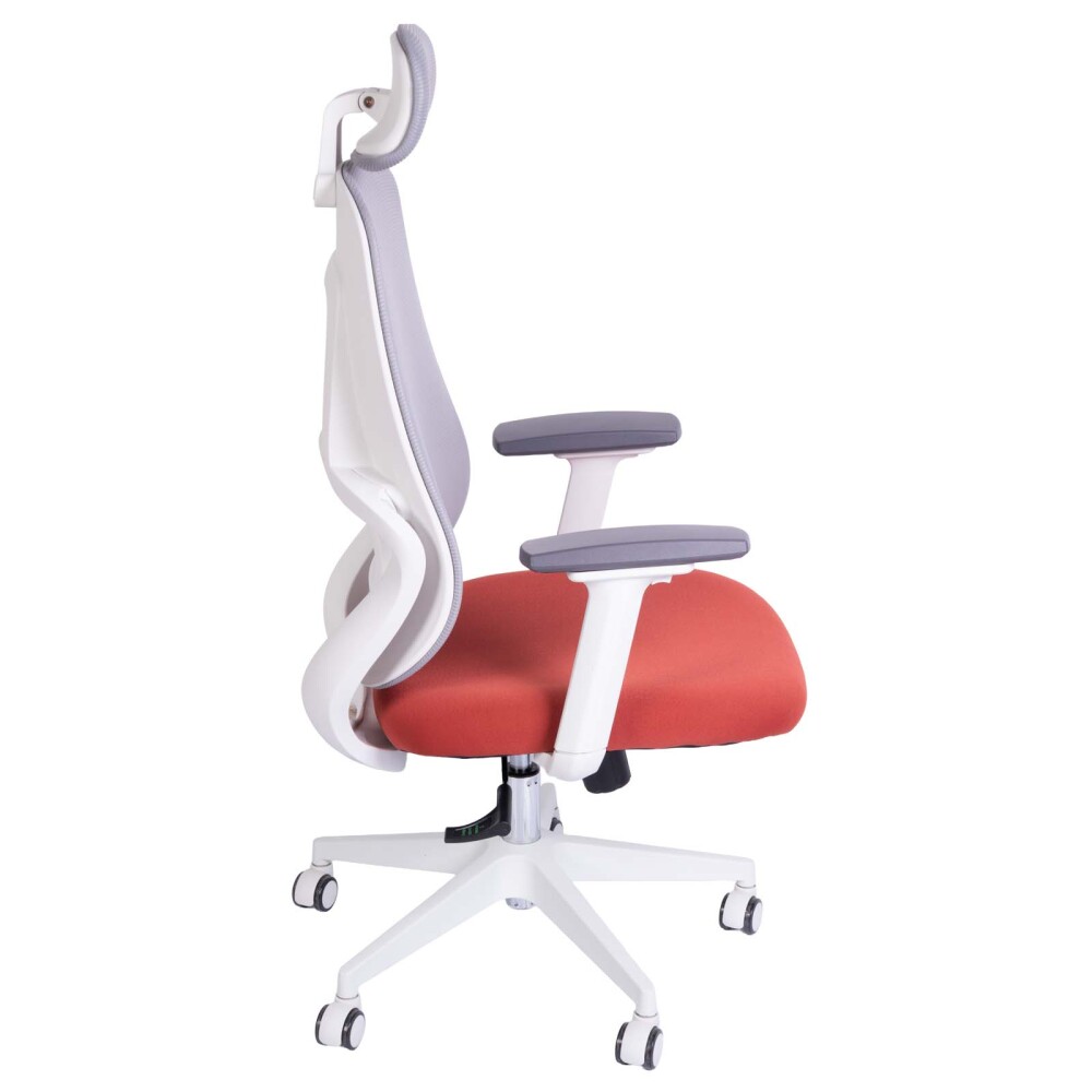 SILLA DE OFICINA MALLA BLANCO DAMASCO