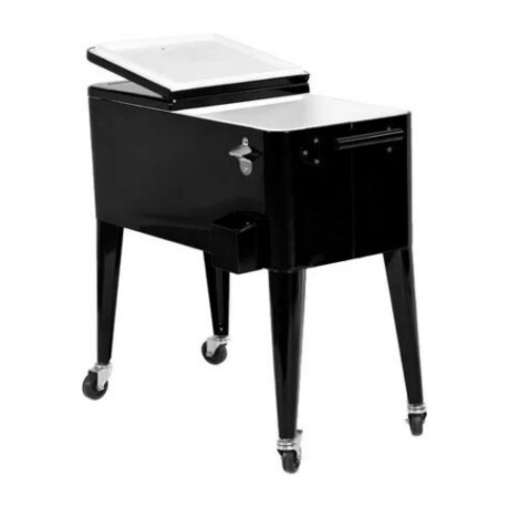 Conservadora Bar con ruedas 76L Negro