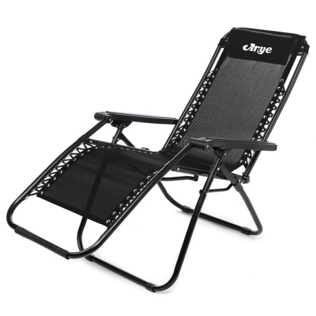 Reposera Silla Camastro Plegable Arye Confort Negro