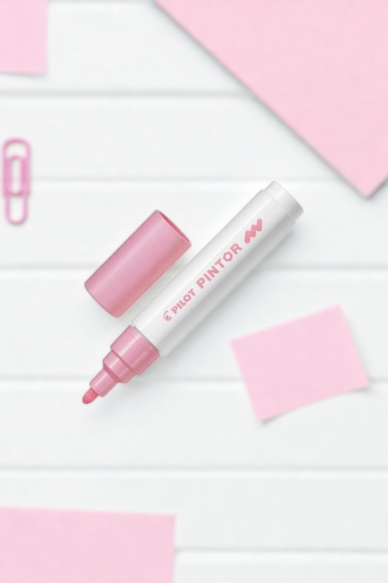 Marcador pilot mm punta 1.4 mm. Rosado 