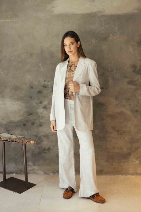 Pantalón Sastre Lurex Gris