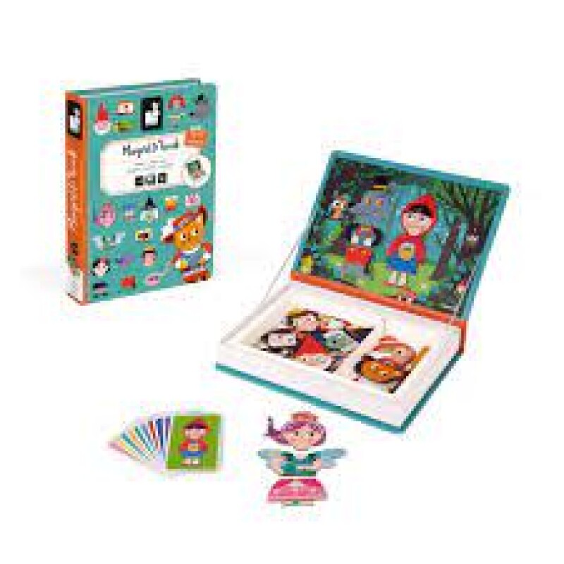 Janod - Magneti'Book Cuentos - Juego Educativo Magnético de 40 Piezas Janod - Magneti'Book Cuentos - Juego Educativo Magnético de 40 Piezas