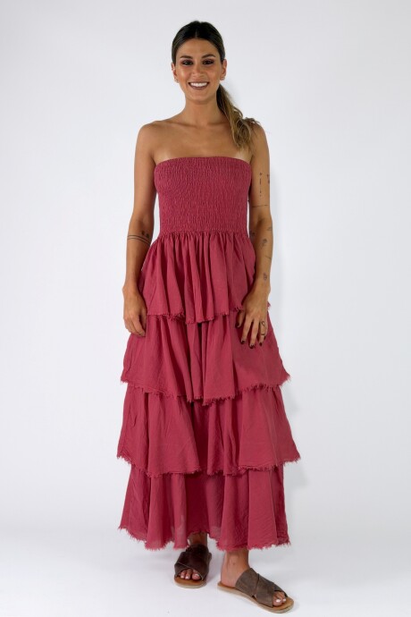 VESTIDO IKARIA Ladrillo