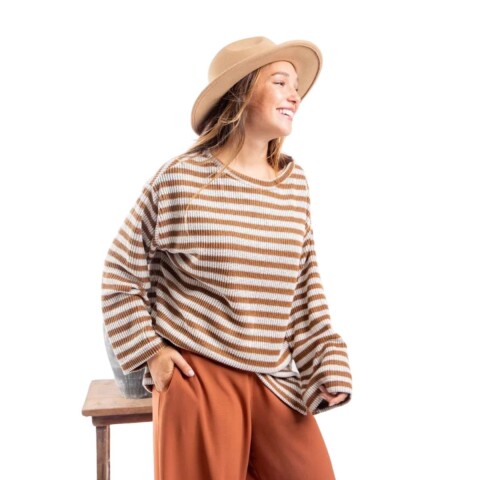 SWEATER ALEPO S-L TOSTADO