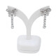Caravanas Oro Blanco 18K Y Brillantes Caravanas Oro Blanco 18K Y Brillantes