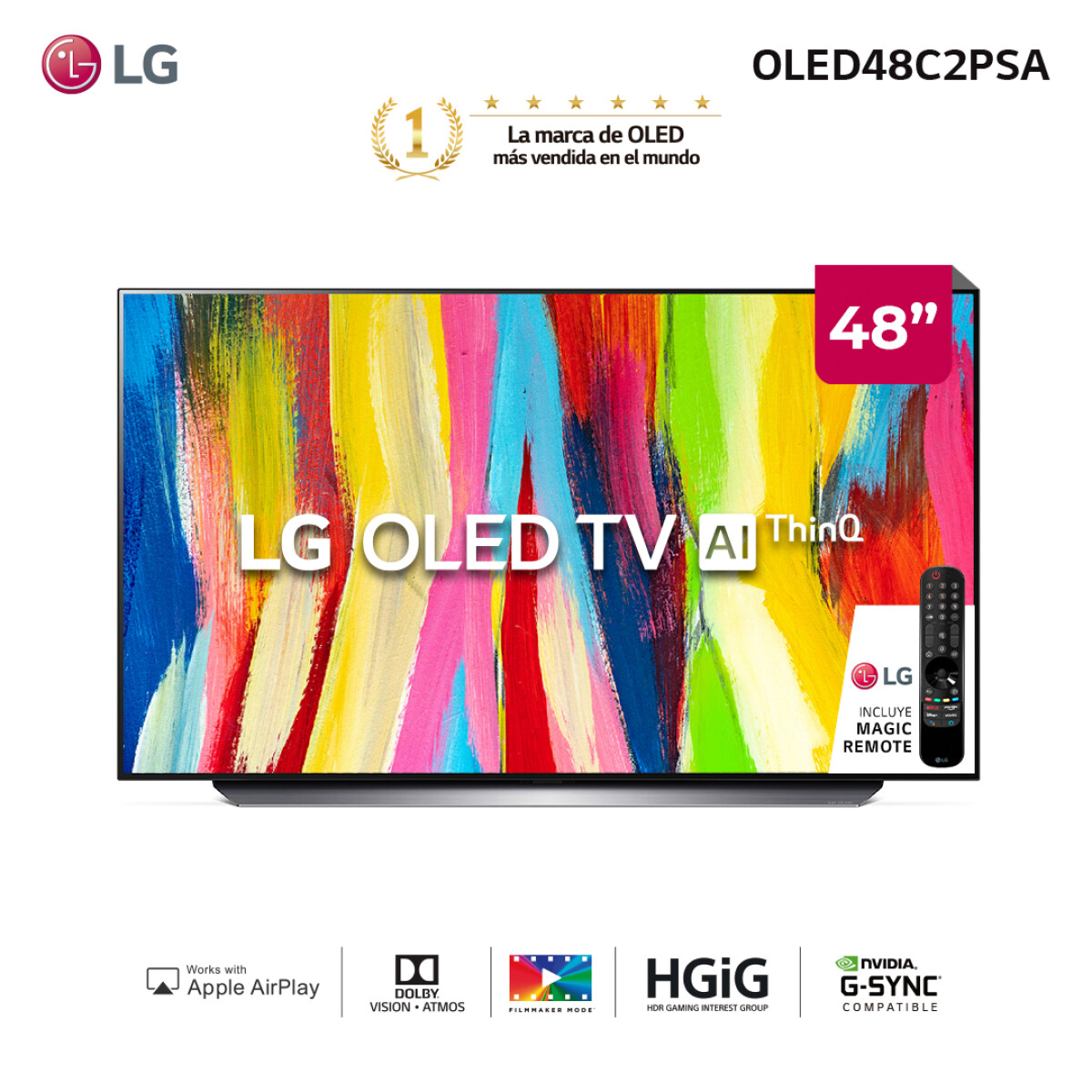 Smart TV LG 48" OLED 4K OLED48C2PSA 