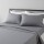 Juego Sábanas Queen Size Home Class Lisas 180 hilos 100% Algodón Gris