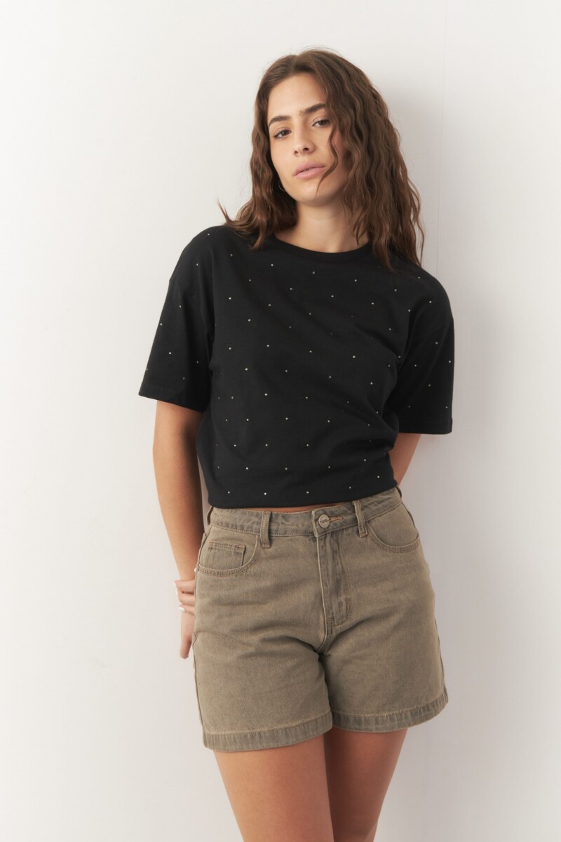 REMERA POLENE - Negro 