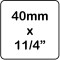 Cupla Fusión c/inserto M-H 40 x 1 1/4"