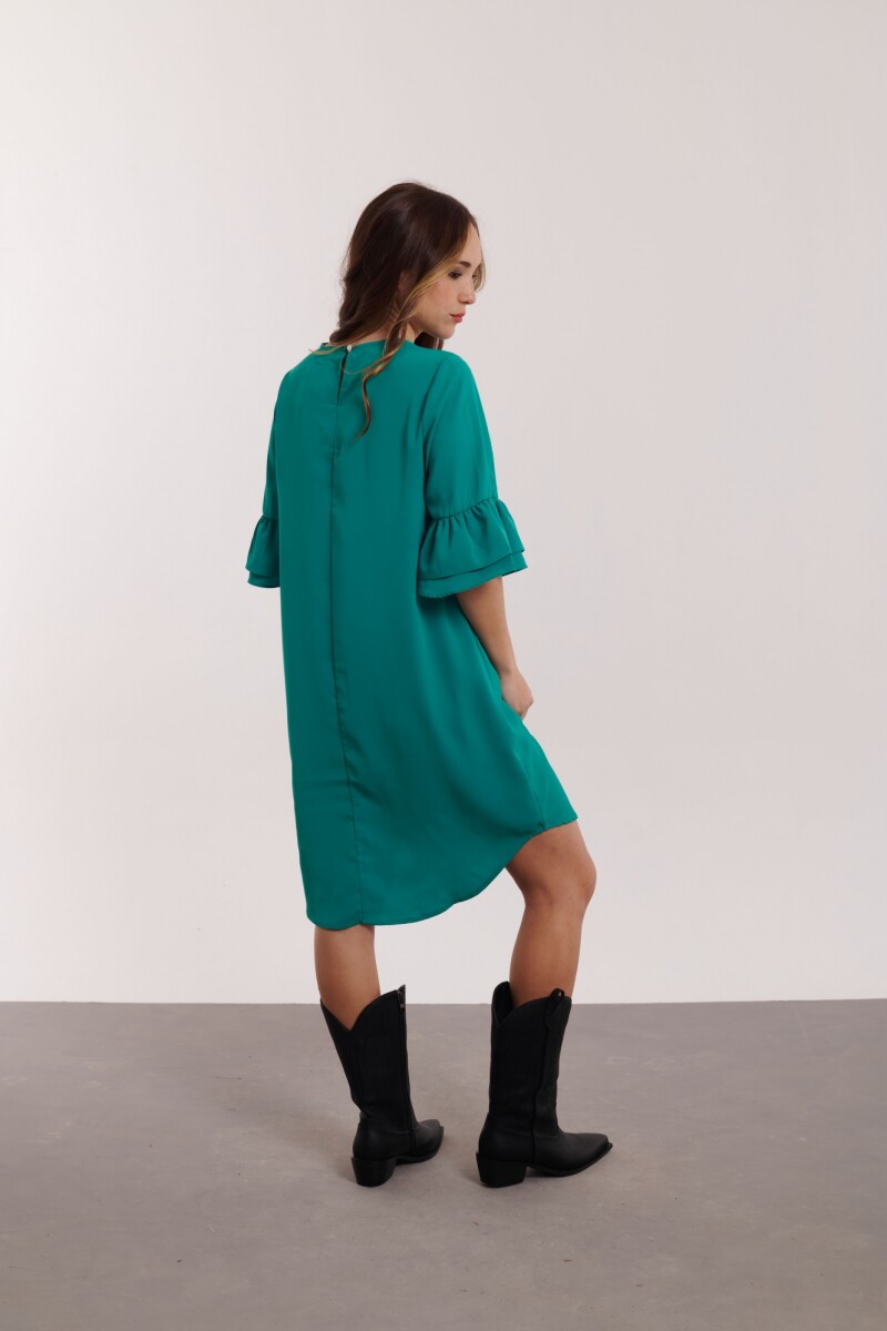 VESTIDO PERLA VERDE ESMERALDA