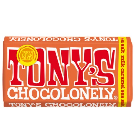 Chocolate con Leche Tony's Caramelo y Sal Marina 180g Chocolate con Leche Tony's Caramelo y Sal Marina 180g