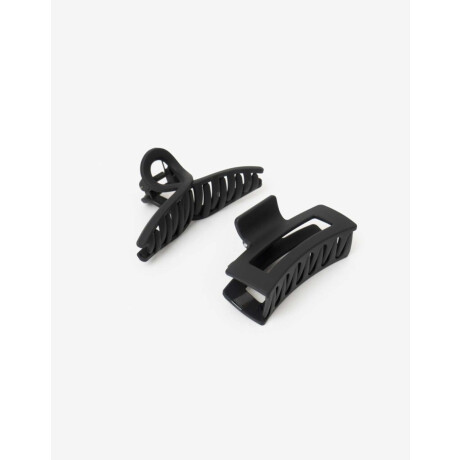 Set De Broches Matte Negro