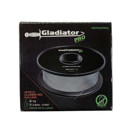 Alambre Gladiator Gas Lees 0.8mm 1kg A8/08/1/3.- Alambre Gladiator Gas Lees 0.8mm 1kg A8/08/1/3.-