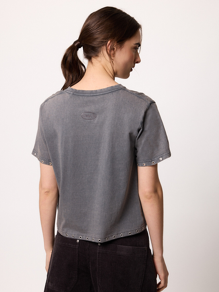 T-SHIRT M/C CIELITO DIXIE Gris Piedra