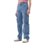 Roxy Jeans Cargo Mujer - Azul Medio Azul Medio