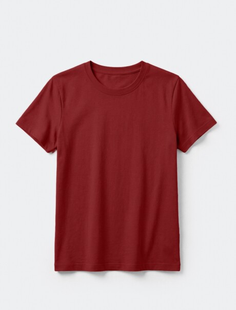 CAMISETA BÁSICA SLIM WORLD ROJO