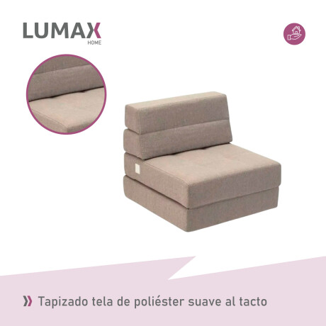 Sillón cama individual Lumax Oster en caja compactado Beige