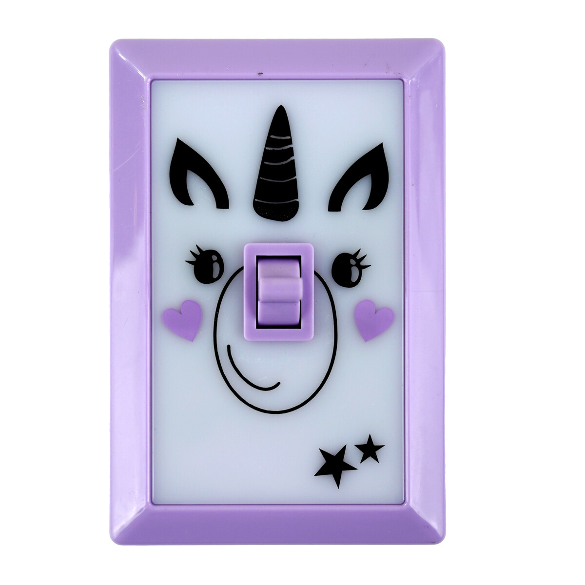 LLAVE DE LUZ LED TIPO INTERRUPTOR P/PARED A PILA DISEÑO INFANTIL 