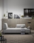 Sofá Compo 3 plazas gris claro 232 cm